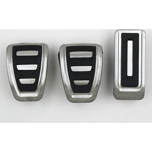 Stainless steel Fuel Brake Footrest Pedal AT/MT for vw Transporter Multivan T5 T6 Caravelle T6