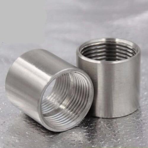 1/4" 3/8" 1/2" 3/4" NPT Female Coupler Connector Adapter 304 Stainless Steel 229 PSI Water Gas Oil