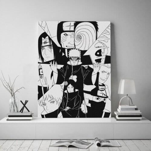 Japan Anime Naruto Character Poster Canvas Painting Mural Living Room Boy Bedroom Home Modern Wall Decoration