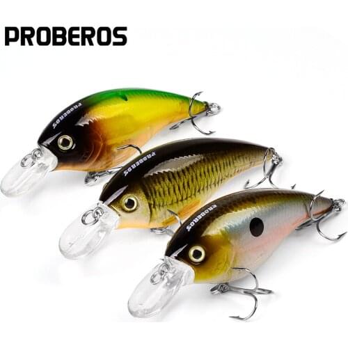 PROBEROS Fishing lures 6PC 3.55"-9cm Fishing Tackle 16.71g CrankBait 6 color 4# Hook Fishing Baits