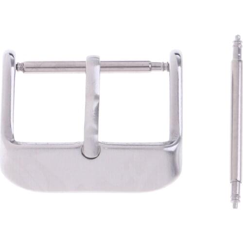 2pcs Premium Stainless Steel Watch Replacement Band Strap Pin Buckle 16/18mm