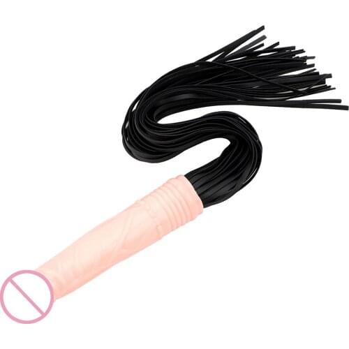 PU Leather Bondage Whips Sex Toys For Adult Couples Games Tools Dildo Handle Anal Plug Spanking Paddle Flirt Machine Erotic Shop