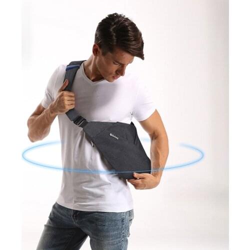 Shoulder Bags for Men Thinlight Body Pocket Mens Crossbody Bag Multi-pocket Pouch Anti Theft Security Male Holster Bag