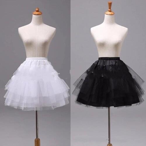 Wedding Petticoat A-Line 3 Hoops Bridal Crinoline Women Dress Underskirt Wedding Accessories
