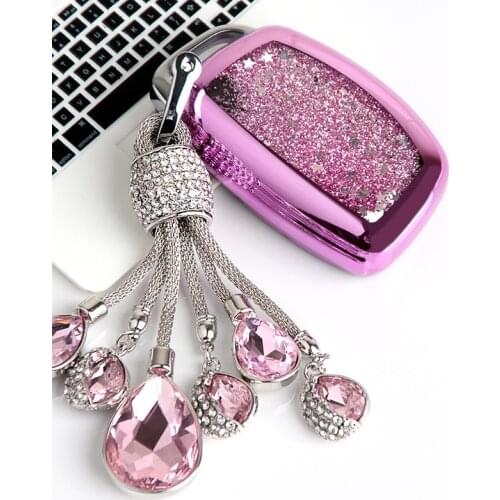 2020 Quicksand TPU Car Key Case Cover Shell For For Hyundai Creta I10 I20 IX25 IX35 I30 I40 Santa Fe Verna Sonata Elantra Tucson