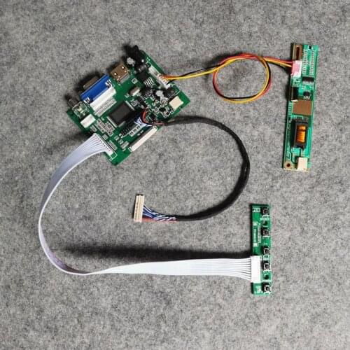 VGA+2AV For LTD133EWMZ/LTD133KX2S/LTD121EXVV matrix 1280*800 LVDS 20-Pin 1-CCFL controller drive board DIY kit LCD display