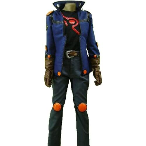 Yu-Gi-Oh! 5Ds Yusei Fudo Cosplay Costume Anime customize set with gloves 11