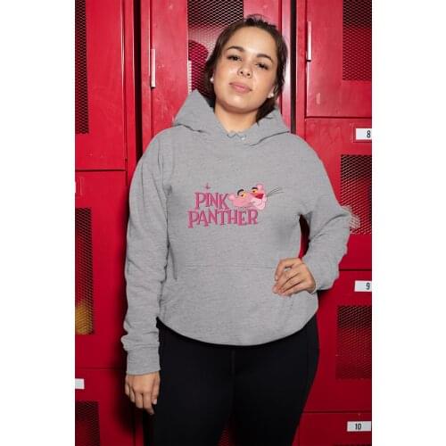 Angemiel Wear Pink Panther Gray Women 'S Hooded Sweatshirt