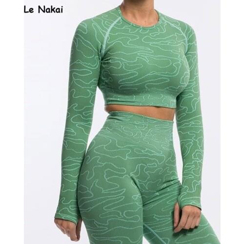 2 piece seamless yoga set for women arise camo cropped gym clothing fitness tracksuit for women workout winter sports suit