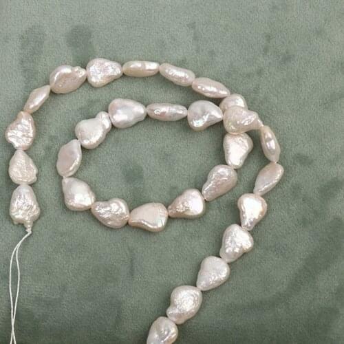 10x13MM 10Pcs/Lot Natural Freshwater Pearl Baroque Flat Irregular Loose Beads Diy Jewelry Making Accessories Findings
