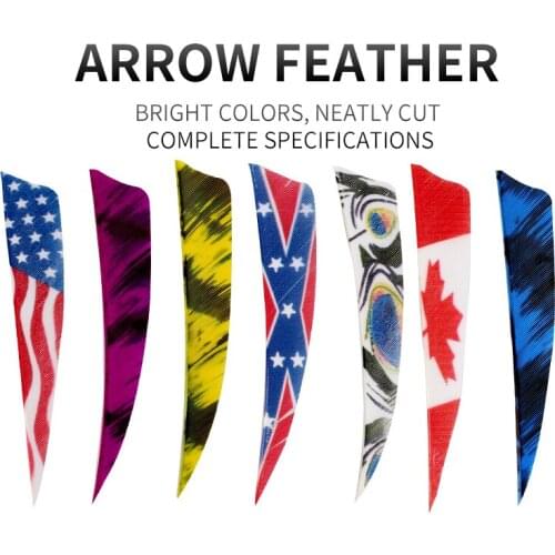 20pcs Archery Real Turkey Feathers DIY Arrows and Bows Component Stripe Feathers Arrow Shafts Outdoor Hunting