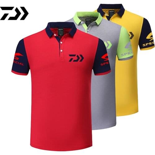 2019 DAWA Summer Sportswear POLO T-shirt Fishing T-shirt Patchwork Sweat Outdoor Fishing T-shirt Bicycle Men Top Fishing Jersey