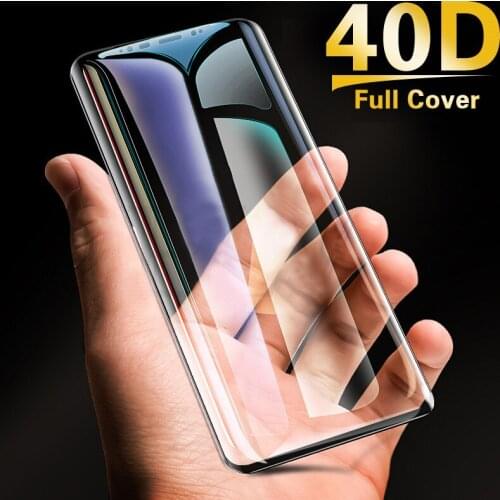 40D Full Curved Tempered Glass For Samsung Galaxy S9 S8 Plus Note 9 8 Screen Protector For Samsung S7 S6 Edge S9 Protective Film