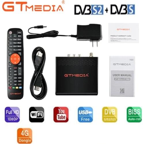 5PCS GTmedia V7 S2X DVB-S/S2 T2MI Upgrade from Freesat V7S HD GTMEDIA V7S HD