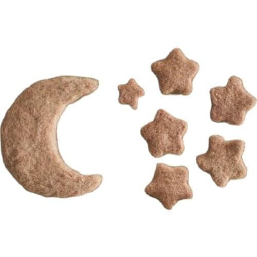 5pcs/set Newborn Photography Prop Wool Felt Balloon Handmade Baby Photography Balloon for Photo Studio Baby Shooting Accessories