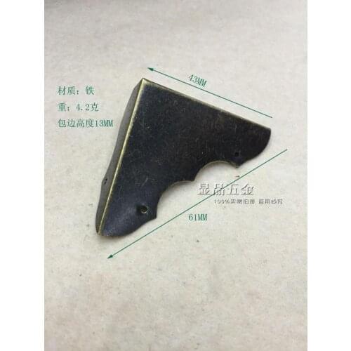 61*43mm Antique fillet Jiuhe Muhe corner flower Corner Wine Box Corner Special offer wholesale