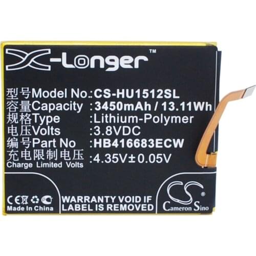 Cameron Sino 3450mAh Battery For Google Nexus 6P,Nexus 6P A1,Nexus 6P A2,HuaweiAngler,H1511,H1512,HB416683ECW