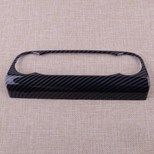 Car ABS Carbon Fiber Style Console Air Condition Panel Cover Trim Accessories Fit For Ford Focus 2019 2020