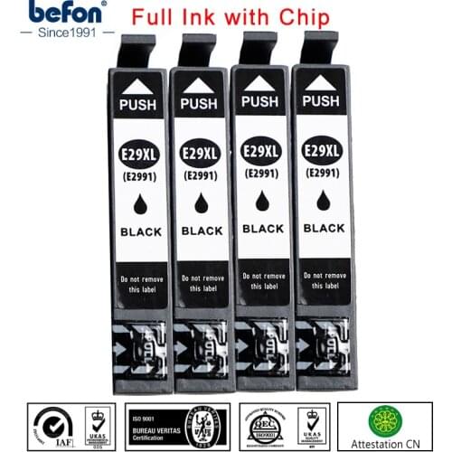 Befon 29 XL Black Cartridge Replacement for Epson T29 T2991 T 2991 29XL Printer Ink Cartridge for epson XP235 335 332 432 435