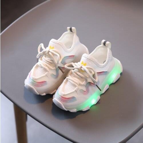 Size 21-30 Childrens Led Shoes Boys Girls Lighted Sneakers Glowing Shoes for Kid Sneakers Boys Baby Sneakers with Luminous Sole