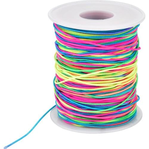 109 Yards Elastic Cord Beading Cord Thread Stretch Fabric Crafting String for DIY Crafts