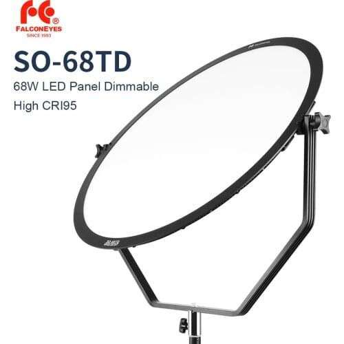 Falcon Eyes SO-68TD 68W LED Panel Dimmable High CRI95 3000-5600K Lighting Photo Video Film Studio Photography Continuous Light
