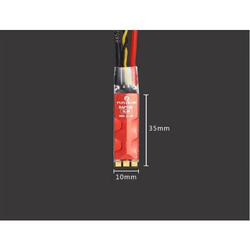 Flycolor Raptor SLIM 40A 2-4S BLHeli-S ESC 3 in 1 driver IC Support Dshot600 35*10*7mm Mini size for RC models
