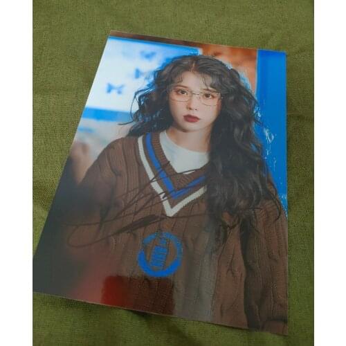 Hand signed IU Lee Ji Eun autographed photo 5*7 inches K-POP 072021C