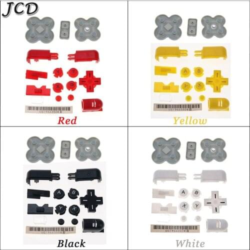 JCD For DS Lite Conductive Rubber Button Pad Set A B X Y L R D Pad Cross Button Full Button Set Replacement Parts For NDSL DSL