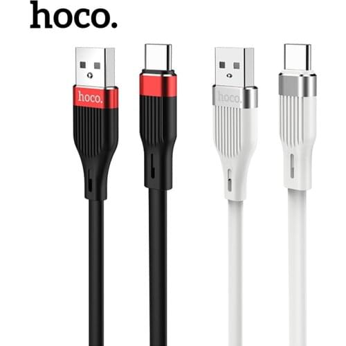 Hoco Silicone Phone Charging Cable For iPhone 12 11 Data Transmission Type C Wire Cord For Xiaomi Mi 10 11 Ultra Samsung A51 A71