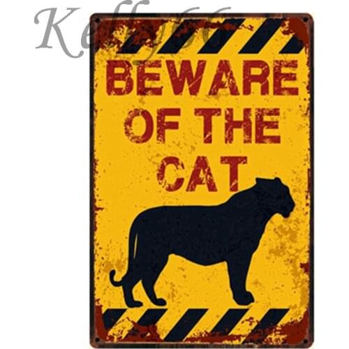 [ Kelly66 ] Beware Smake Shark Hunter Eaqle Vintage Metal Sign Tin Poster Home Decor Bar Wall Art Painting 20*30 CM Size y-1105