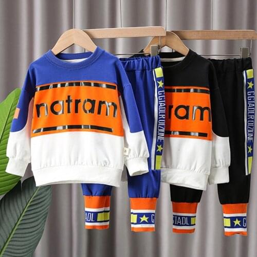 Boys Clothing Sets Baby Joggings Suit Autumn Spring Clothes Set Baby Boys Clothes Set Top+Pant 2pcs Outfit Kids Sports Suit