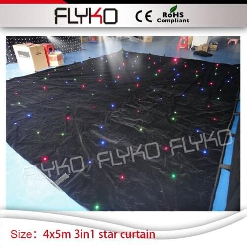 Soft led curtain studio wedding party led backdrop 4*5M star led nightclub curtain