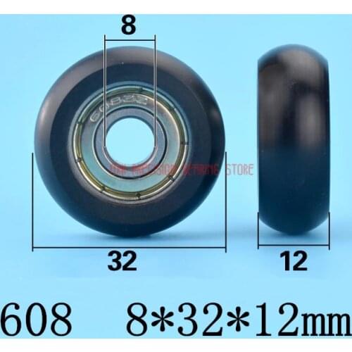 2019 Special Offer Real Plastic 608zz Bearing Pulley 3d Printer European Standard 3030 Aluminum 4040 Rail Guide Wheel 8*32*12mm