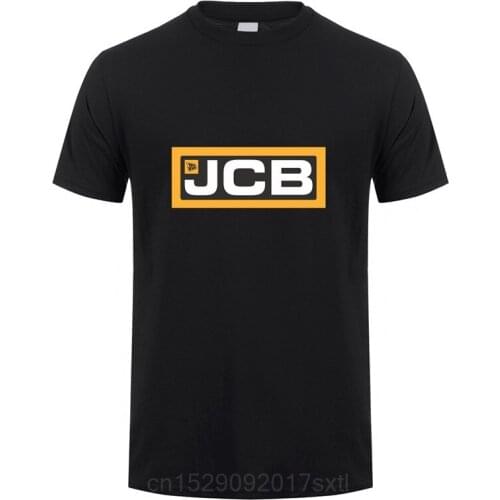 2021 Men New Styie Excavator Jcb T Shirts Men Tops Short Sleeve JCB T-shirt Tees Mans Tshirt XC