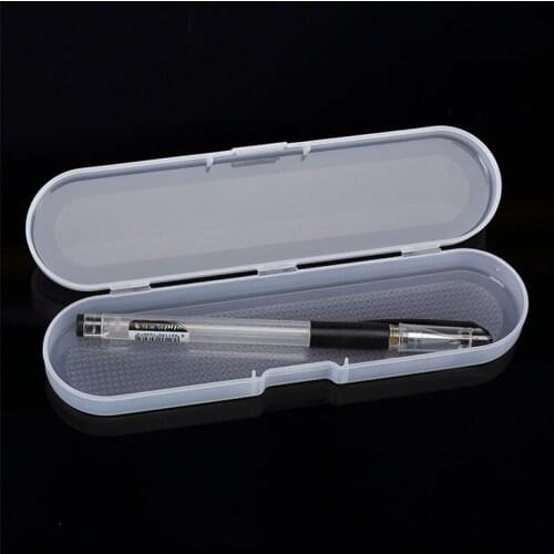 10pcs PP plastic box Pen Headphones Mobile phone parts Rectangle Fillet Transparent Storage Box