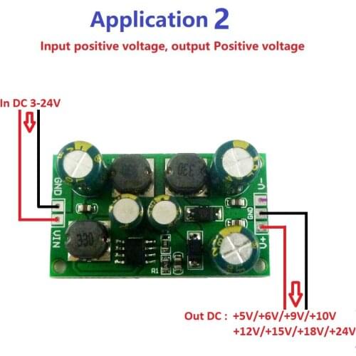 2 in 1 8W Boost-Buck Dual +- Voltage Board 3-24V to 5V 6V 9V 10V 12V 15V 18V 24V for ADC DAC LCD op-amp Speaker