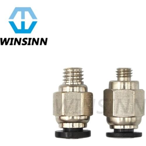 Pneumatic Fittings Connectors PC4-M6 PC4-M5 For 4mm Tube PTFE Quick Coupler Feed inlet J-head Hotend