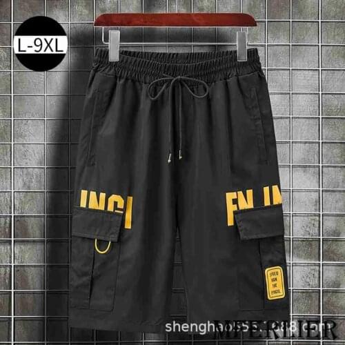 Autumn winter men cargo shorts pockets plus size 7XL 8XL 9XL korea style shorts cool safari style large size loose fat shorts 56