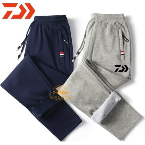 Winter Fishing Pants DAIWA Fishing Trousers Mens Plus Fleece Warm Fishing Pants Outdoor Sports Hiking Pants Daiwa Fishing Pants