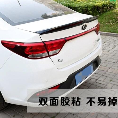For Kia RIO K2 Spoiler 2017 2018 RIO K2 ABS Material Car Rear Wing Lip Spoiler
