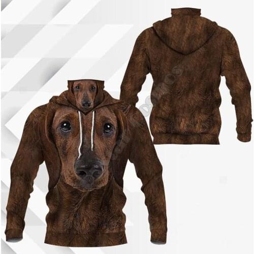 Dachshund Dog 3D Printed Hoodies Harajuku Fashion Sweatshirt Women Men Casual Pullover Hoodie Mask Warm USA Size Drop Shipping