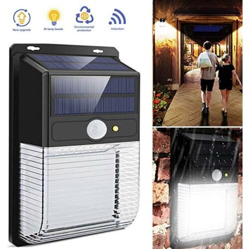 36 LEDs Solar Light Outdoor Solar Lamp PIR Motion Sensor Wall Light Waterproof Solar Powered Sunlight For Garden Decoration