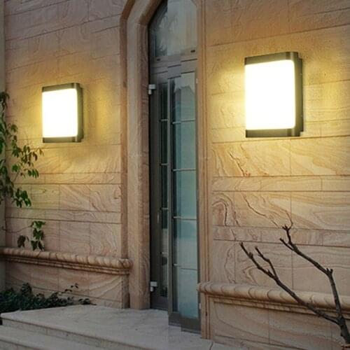 12W Outdoor Garden Balcony LED Wall Light IP54 Waterproof Exterior Wall Sconce For Hotel Villa Restuarant Building Gate