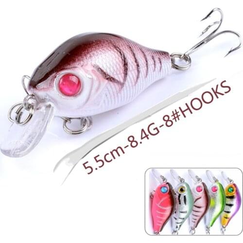 1pcs Wobbler for Trolling Fishing Lure Tackle Crankbait Pesca Hooks Swimbait 3d Eyes Fish Bass Carp Hard Bait Artificial Jig Sea