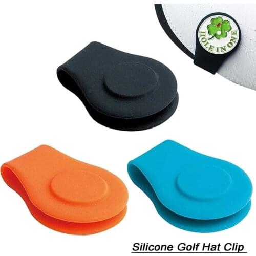 2pcs Silicone Golf Hat Clip Ball Mark Holder With Strong Magnetic Golf Course Supplies Clothes Gifts Golf Accessories