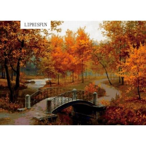 5D Full Drill Diy Diamond Painting Handmade Beautiful Scenery Cross Stitch Resin Square Diamond Sets Diamond Embroidery