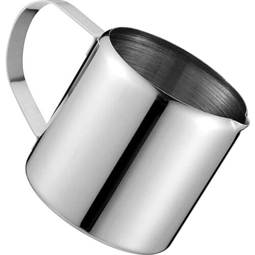 Espresso steaming can 5oz, mini milk cup jug, coffee milk froth cup, stainless steel coffee pot / 150ml