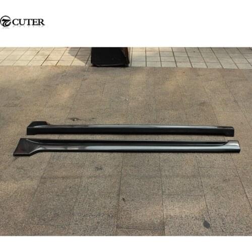 Golf 7 GTI MK7 carbon fiber side body skirts apron for VW Golf VII MK7 GTI 2014UP