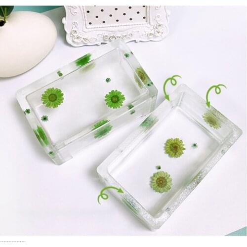 Paper Box Epoxy Resin Mold Tissue Napkin Case Silicone Mould DIY Crafts Jewelry Storage Organizer Home Decorations Mold